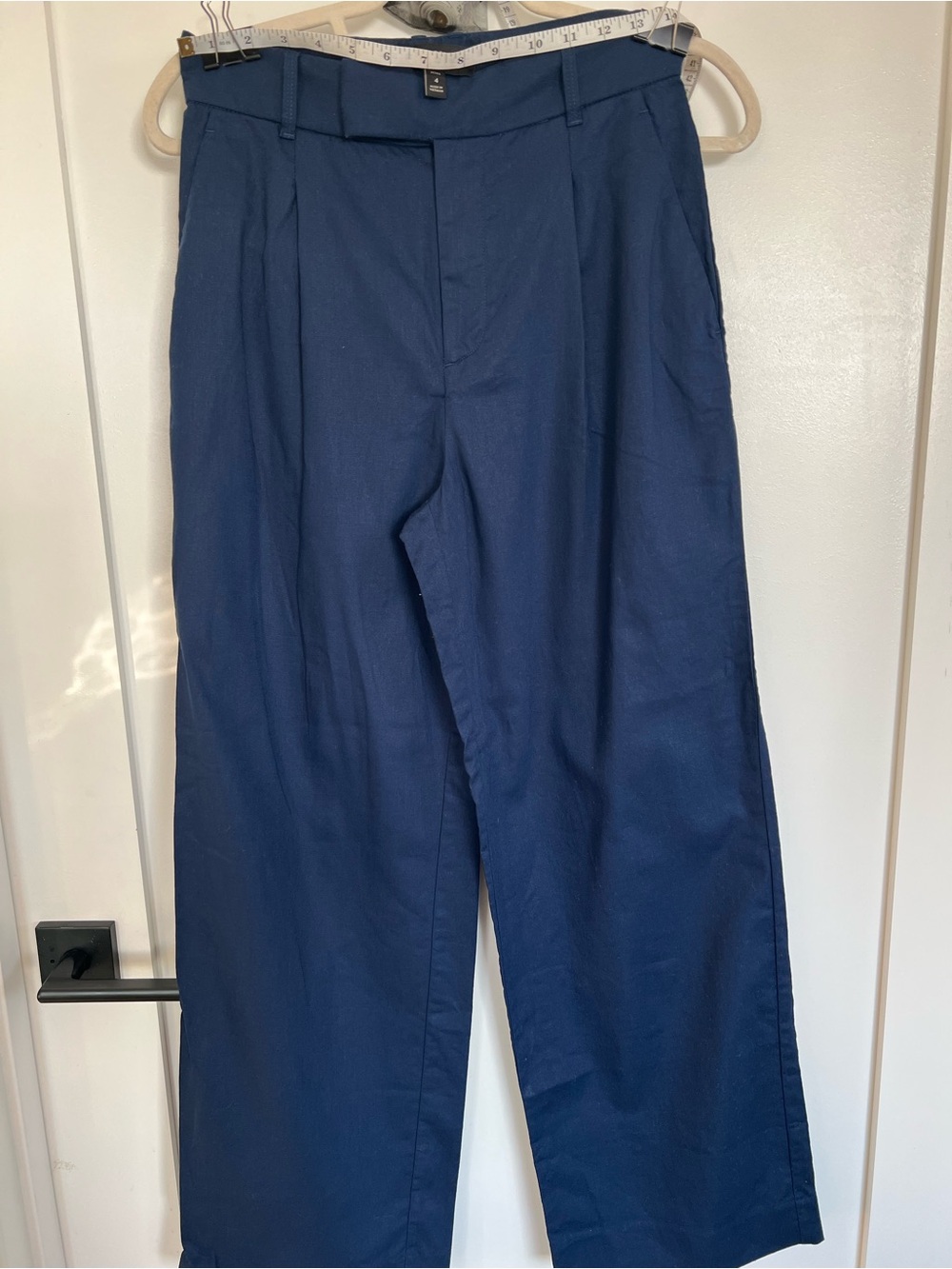 Banana Republic Wide Leg Pants in Navy Blue